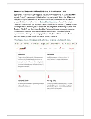 Zipaworld’s AI-Powered HSN Code Finder and Online Checklist Maker