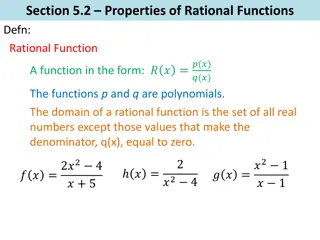 Properties of Rational Functions