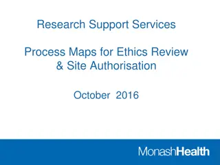 Research Support Services Process Maps for Ethics Review & Site Authorisation