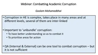 Strategies for Combating Academic Corruption in Higher Education