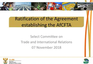 AfCFTA: Ratification Agreement & Trade Strategies