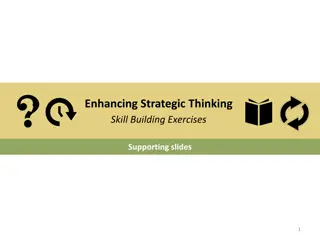 Enhancing Strategic Thinking Skills through Exercises