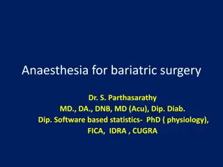 Comprehensive Guide to Anesthesia for Bariatric Surgery