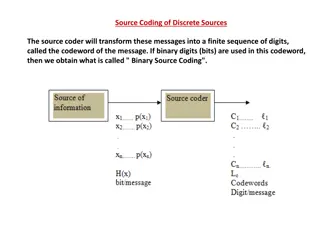 Source Coding for Discrete Sources