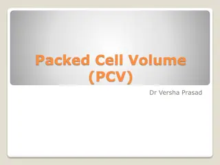 Packed Cell Volume (PCV) in Blood Analysis