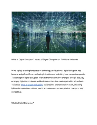 IWhat is Digital Disruption? Impact of Digital Disruption on Traditional Industr