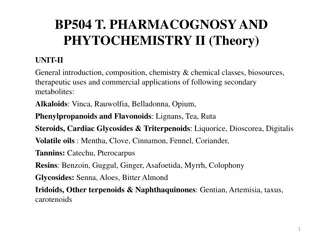 Overview of Indole Alkaloids in Pharmacognosy and Phytochemistry II