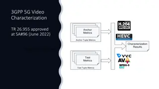 5G Video Characterization: Reference Sequences and Metrics