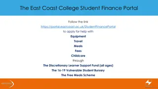 East Coast College Student Finance Portal - Apply for Financial Assistance