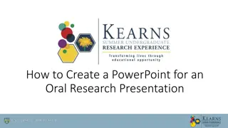 Tips for Crafting an Effective Oral Research Presentation