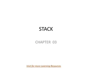 Stacks: Fundamentals and Applications