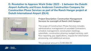 Construction Projects Resolutions at Duluth International Airport