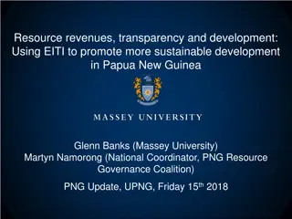 Utilizing EITI for Sustainable Development in Papua New Guinea