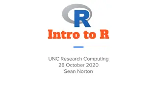 Introduction to R for Research Computing