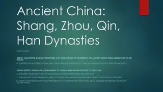 Ancient China: Societies, Philosophies, and Dynasties