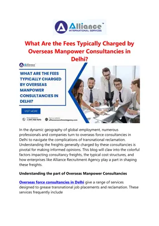 Overseas Manpower Consultancies in Delhi