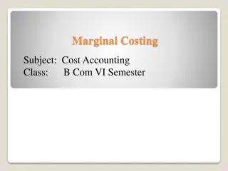 Marginal Costing in Cost Accounting