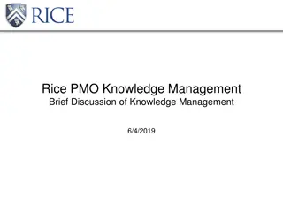 Enhancing Knowledge Management at Rice University: A Brief Discussion