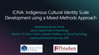 Development of Indigenous Cultural Identity Scale Using a Mixed-Methods Approach