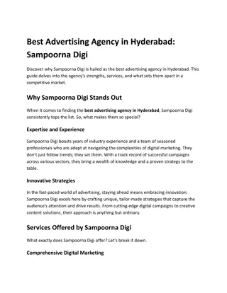 Best Advertising Agency in Hyderabad_ Sampoorna Digi