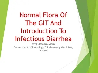 The Normal Flora of the Gastrointestinal Tract and Infectious Diarrhea