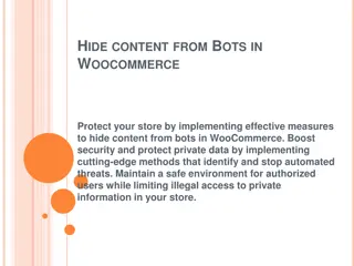 Hide content from Bots in Woocommerce