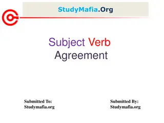 Understanding Subject-Verb Agreement in Grammar