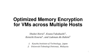 Secure Memory Encryption Techniques for Virtual Machines across Multiple Hosts