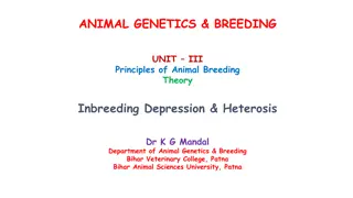 Inbreeding Depression and Heterosis in Animal Genetics