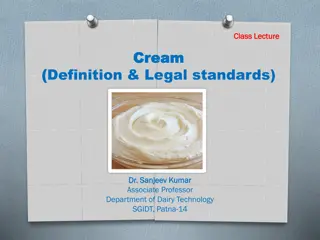 Cream: Definition, Classification, and Composition