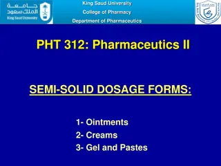 Understanding Ointments and Ointment Bases in Pharmaceutics