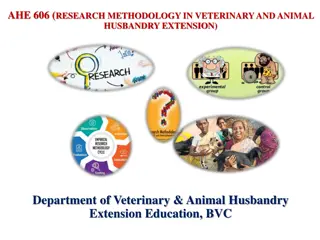 Understanding Research Methodology in Veterinary and Animal Husbandry Extension