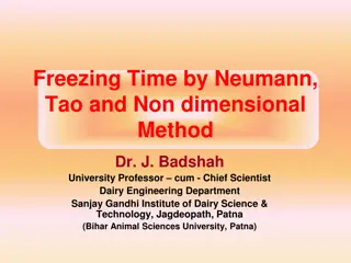 Comprehensive Overview of Freezing Time Methods in Dairy Engineering