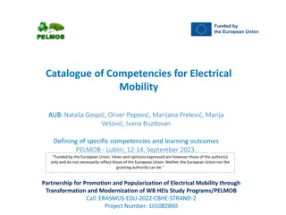 Competencies for Electrical Mobility in Higher Education