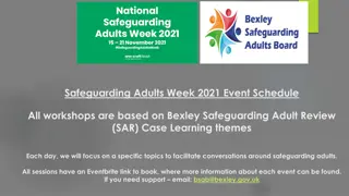 Safeguarding Adults Week 2021 Event Schedule