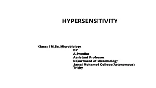 Hypersensitivity Reactions in Immunology