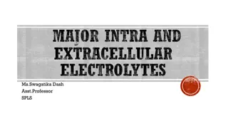 Major Intra and Extracellular Electrolytes in Body Fluids