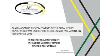 Examination of Components of Fiscal Policy Paper Laid Before Parliament