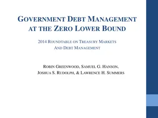 Government Debt Management at the Zero Lower Bound: A Roundtable Discussion