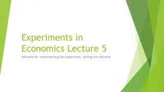 Software Options for Implementing Economic Experiments