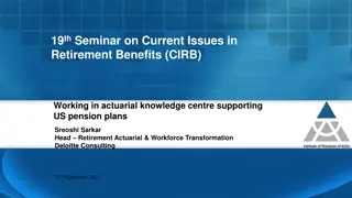 Actuarial Insights into Retirement Benefits Seminar