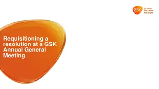 Requisitioning a Resolution at a GSK Annual General Meeting