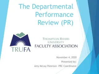 Departmental Performance Review Overview