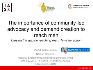 Community-Led Advocacy in HIV Outreach to Men in Kenya