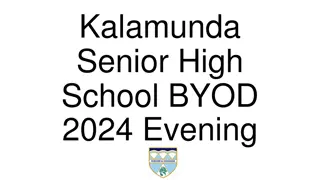 Kalamunda Senior High School BYOD Program Overview