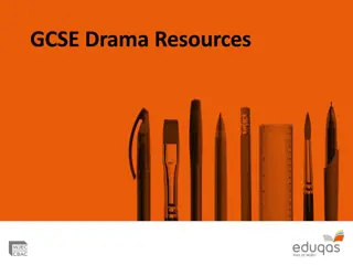 GCSE & GCE Drama Resources: Summer 2021 Examination Adaptations