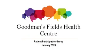 Goodman's Fields Health Centre Updates and Announcements