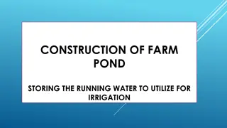 Constructing Farm Ponds for Water Harvesting and Irrigation in Rural Areas