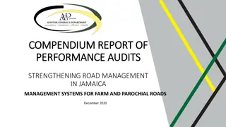 Strengthening Road Management in Jamaica: Lessons Learned and Recommendations