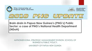 Addressing Brain Drain in Papua New Guinea's Public Sector: A Focus on the National Health Department